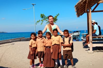 Moyo Island Village kids by Francis