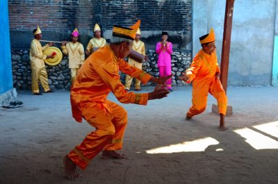 Moyo Island welcome dance by Francis